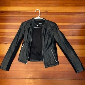 Faux Leather Biker Jacket